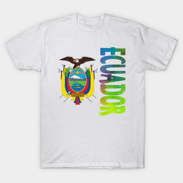 Ecuador Coat of Arms Design T-Shirt by Naves